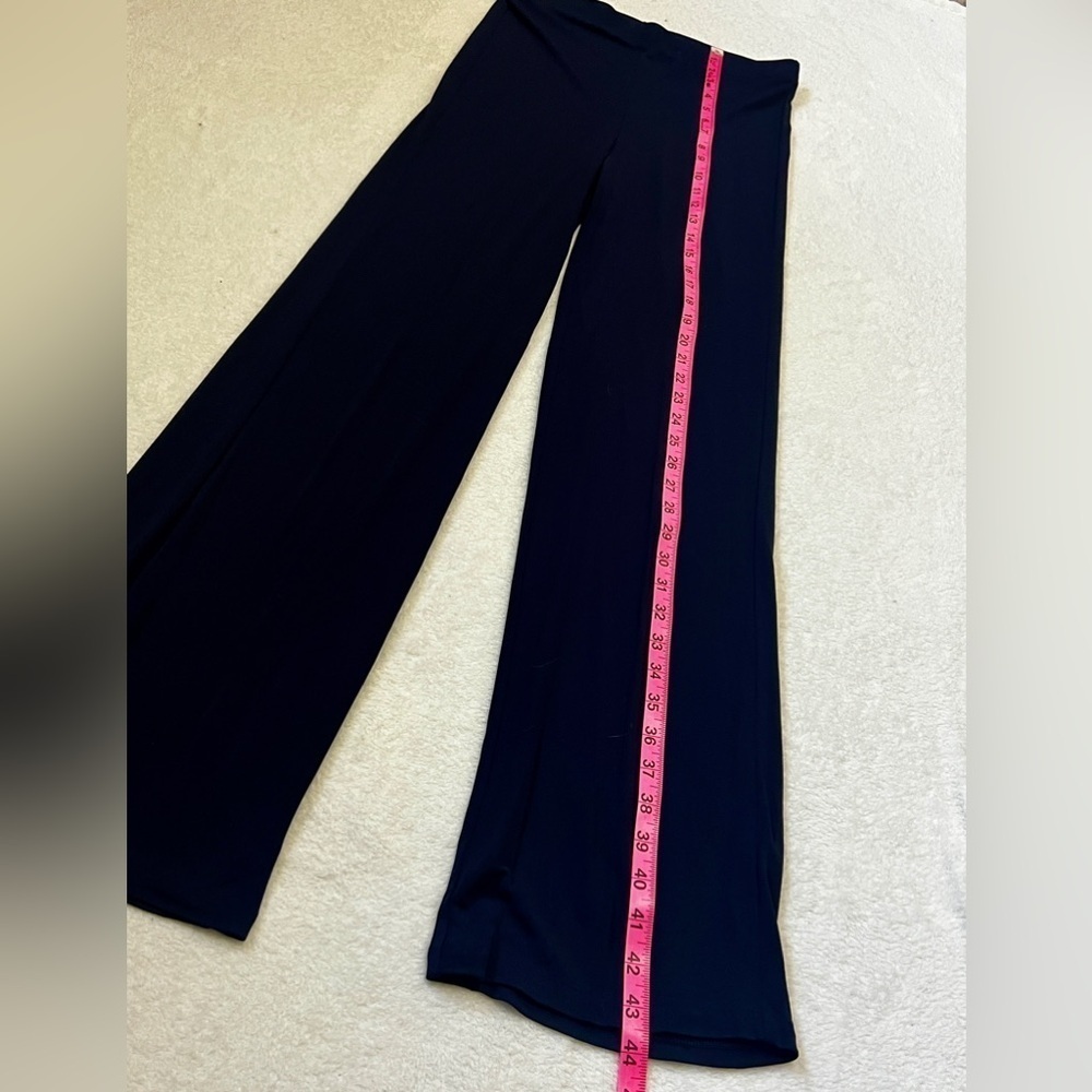 Lauren Ralph Lauren High Waisted Navy Wide Leg Pants - Small (29") - Picture 10 of 11